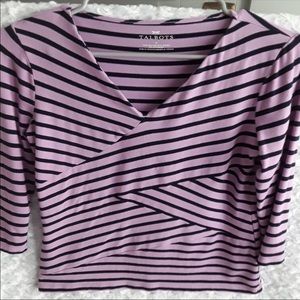 Talbot purple and black stripe shirt